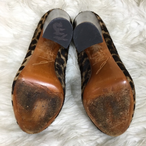 Brian Atwood Calf Hair Animal Print Pumps - Picture 5 of 8